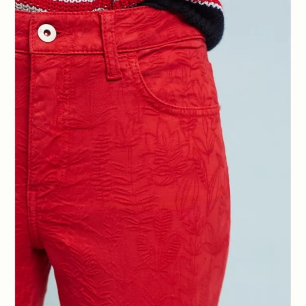 Anthropologie Pilcro and the Letterpress red jeans